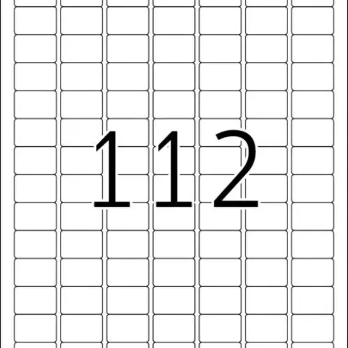 УНИВЕРСАЛНИ ЕТИКЕТИ - 254 mm x 169 mm - 112 броя на лист - 100 листа - PN BR4211 - OUTLET -