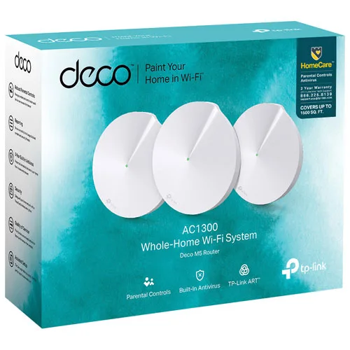 Безжична Wi-fi система TP-Link Deco M5 AC1300 (3-pack) - Image 165