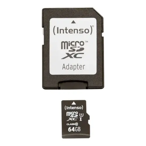 КАРТА ПАМЕТ Intenso UHS-I - 64GB - PN 3423490