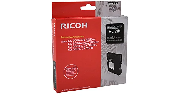 ГЛАВА ЗА RICOH GX 3000/3050N/5050N - Black - Gel Ink Cartridge - Type GC21K - PN 405532