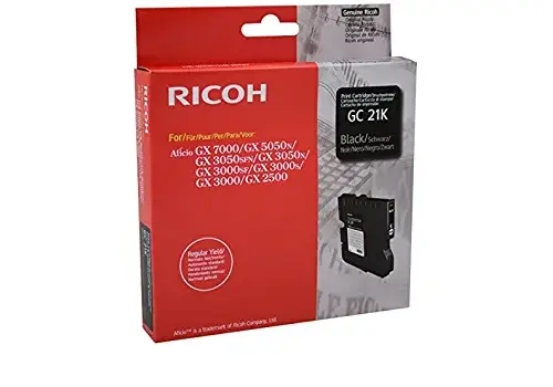 ГЛАВА ЗА RICOH GX 3000/3050N/5050N - Black - Gel Ink Cartridge - Type GC21K - PN 405532