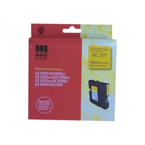ГЛАВА ЗА RICOH GX 3000/3050N/5050N - Yellow - Gel Ink Cartridge - Type GC21Y - PN 405535