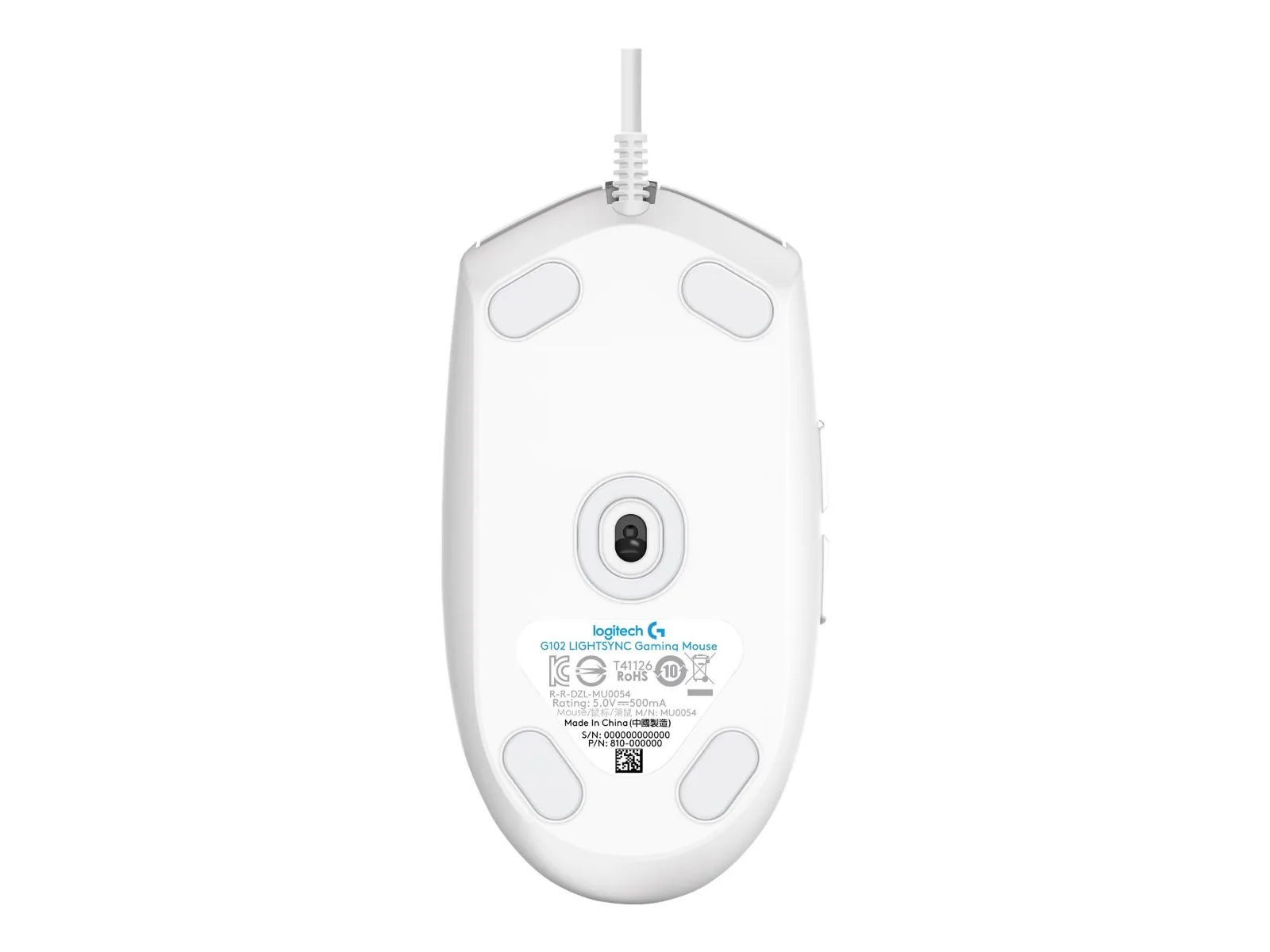 ГЕЙМЪРСКА МИШКА LOGITECH G102 Lightsync USB - White - PN 910-005824 - Image 295