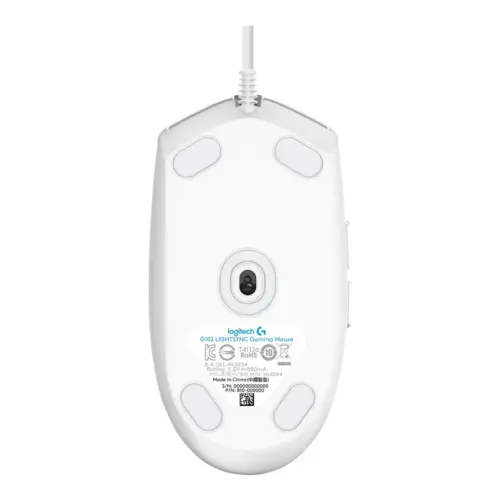 ГЕЙМЪРСКА МИШКА LOGITECH G102 Lightsync USB – White – PN