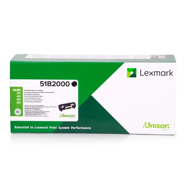 КАСЕТА ЗА LEXMARK MS317DN/MS417DN//MS517DN/MS617DN/MX317DN/MX417DN/MX517DE/MX617DE - Black - PN 51B2000 - Image 256