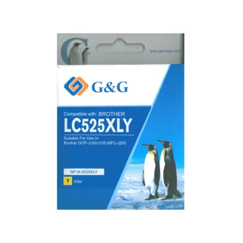 ГЛАВА ЗА BROTHER DCP J100/J105/MFC J200 - Yellow - LC525XLY (LC-525XLY) - HIGH CAPACITY - PN NP-B-0525XLY -