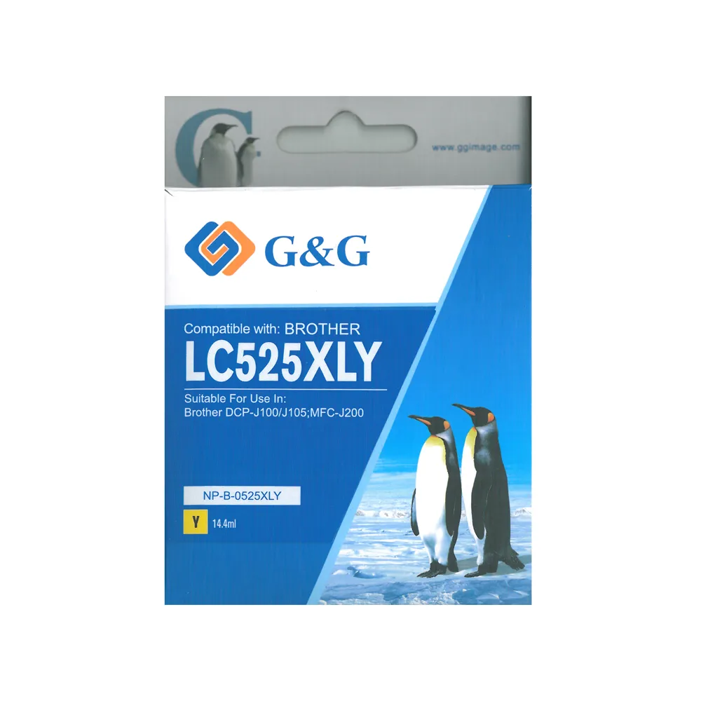 ГЛАВА ЗА BROTHER DCP J100/J105/MFC J200 - Yellow - LC525XLY (LC-525XLY) - HIGH CAPACITY - PN NP-B-0525XLY -