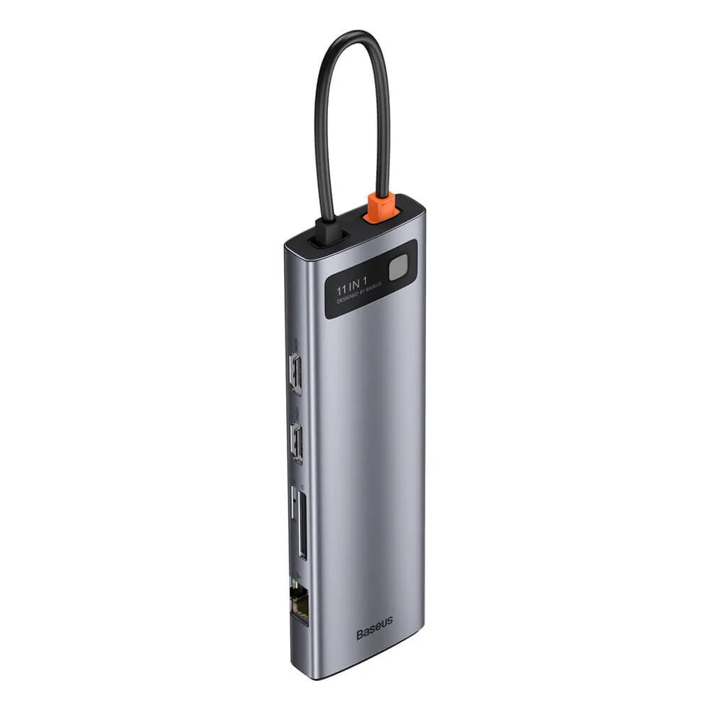 USB хъб Baseus Type-C 11 в 1 Metal Gleam Series CAHUB-CT0G тъмносив - Image 157