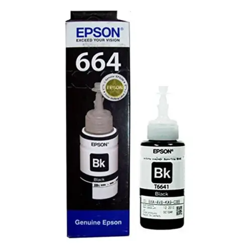БУТИЛКА МАСТИЛО ЗА EPSON L100/L110/L200/L210/L300/L355/L550 - Ink Bottle - Black - /664/ - T6641 - PN