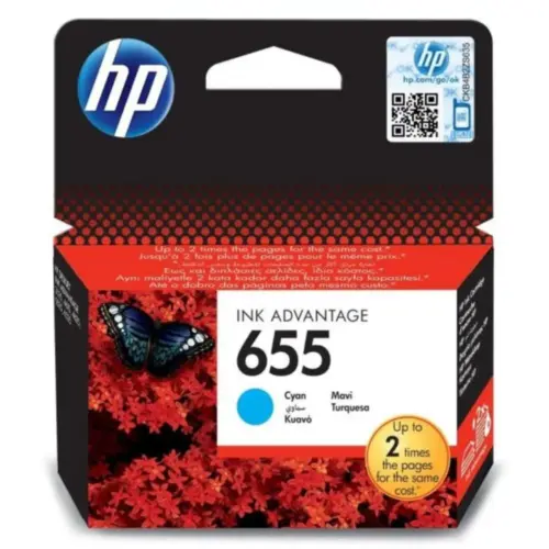 ГЛАВА ЗА HEWLETT PACKARD Deskjet ink advantage 3525/4615/4625/5522/6525 - Cyan - /655/ - PN
