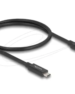Delock Кабел E-Marker USB-C 80 Gbps 16K 60 Hz PD 3.1 240 W 0.5 m черен