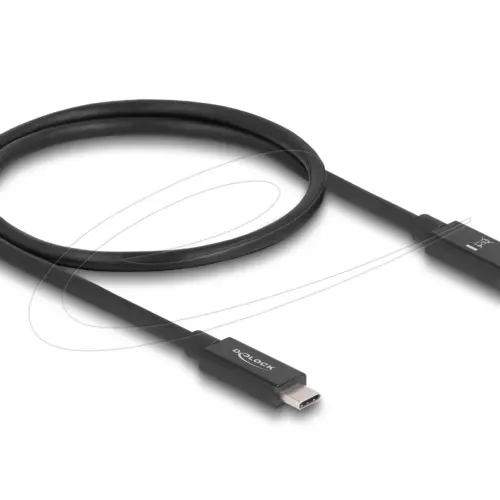 Delock Кабел E-Marker USB-C 80 Gbps 16K 60 Hz PD 3.1 240 W 0.5 m черен