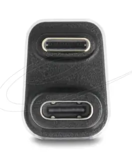 Alternative view of Delock Адаптер USB-C мъжко към женско USB-C, под 180° , 40 Gbps PD 3.1 240 W , U-образен 8K 60 Hz metal