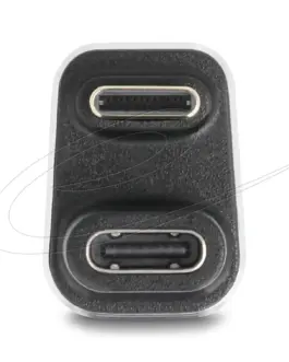 Alternative view of Delock Адаптер USB-C мъжко към женско USB-C, под  180° ,  40 Gbps PD 3.1 240 W ,  U-образен 8K 60 Hz metal