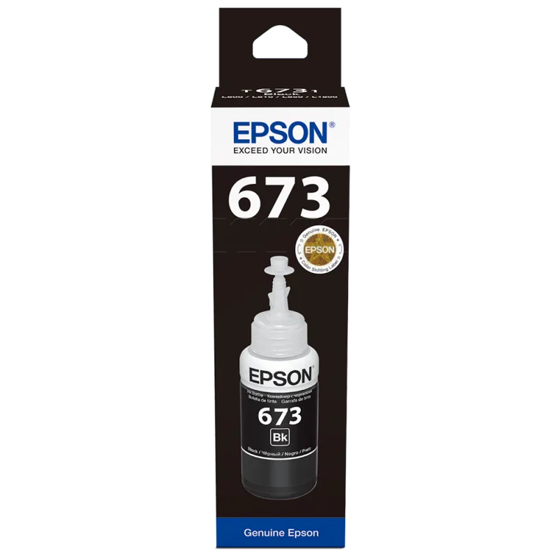 БУТИЛКА МАСТИЛО ЗА EPSON L800/L810/L850/L1800/L805 - Ink Bottle - Black - /673/ - T6731 - PN