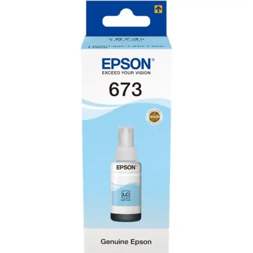БУТИЛКА МАСТИЛО ЗА EPSON L800/L810/L850/L1800/L805 - Ink Bottle - Light Cyan - /673/ - T6735 - PN