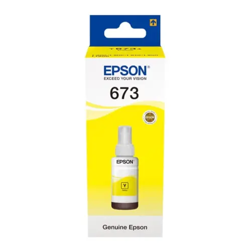 БУТИЛКА МАСТИЛО ЗА EPSON L800/L810/L850/L1800/L805 - Ink Bottle - Yellow - /673/ - T6734 - PN