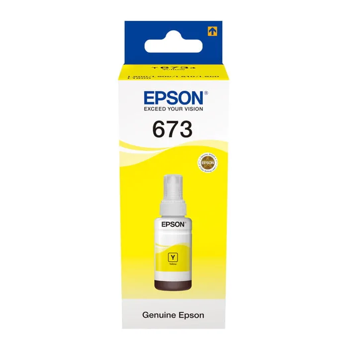 БУТИЛКА МАСТИЛО ЗА EPSON L800/L810/L850/L1800/L805 - Ink Bottle - Yellow - /673/ - T6734 - PN