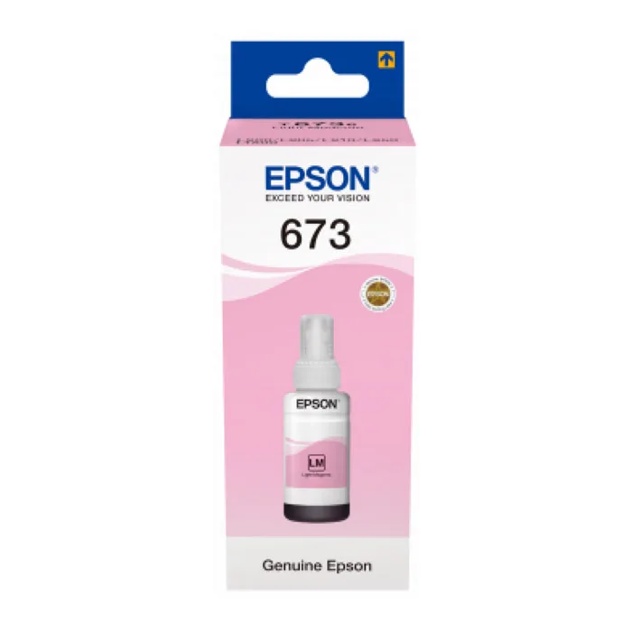 БУТИЛКА МАСТИЛО ЗА EPSON L800/L810/L850/L1800/L805 - Ink Bottle - Light Magenta - /673/ - T6736 - PN
