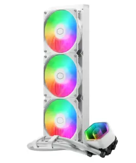 Alternative view of Охладител за процесор Cooler Master Master Liquid 360 Core II White ARGB