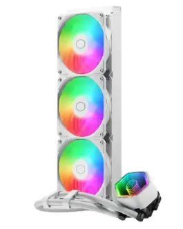 Alternative view of Охладител за процесор Cooler Master Master Liquid 360 Core II White ARGB