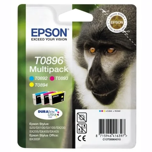 КОМПЛЕКТ 3 ГЛАВИ ЗА EPSON STYLUS S 20/SX 100/105/200/205/400/405/BX 300F - MULTI PACK - C/M/Y - PN