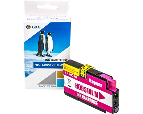 ГЛАВА ЗА HP Officejet Pro 8100/8600 series - HIGH CAPACITY - Magenta - /951XL/ - CN047AE - PN NP-H-0951XLM -