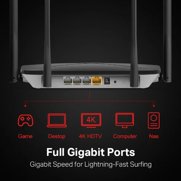 Безжичен рутер Mercusys AC12G двубандов гигабитен - Image 3