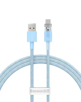 Кабел Baseus Explorer USB към USB-C 100W 2м CATS010503 - син