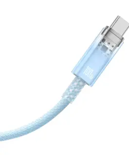 Alternative view of Кабел Baseus Explorer USB към USB-C 100W 1м CATS010403 - син