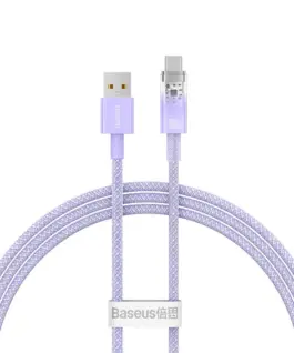 Кабел Baseus Explorer USB към USB-C 100W 2м CATS010505 - лилав