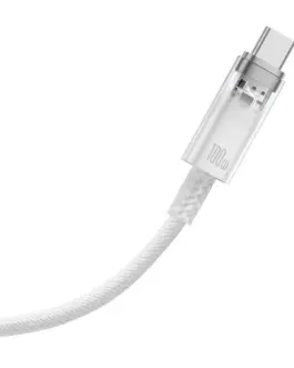 Alternative view of Кабел Baseus Explorer USB към USB-C 100W 2м CATS010502 - бял
