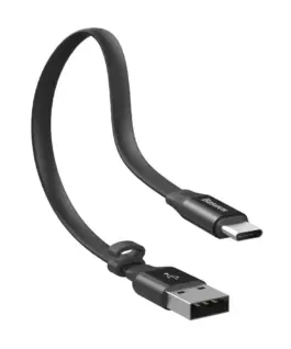 Alternative view of Кабел Baseus Nimble CATMBJ-01 USB Type C - USB-A Quick charge 2A 23см черен