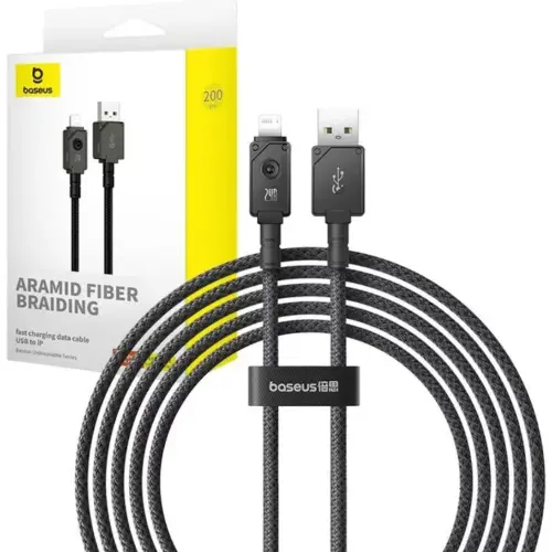Кабел Baseus Unbreakable Series USB към Lightning 2.4A 2м P10355802111-01 - черен