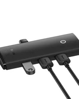 Alternative view of USB хъб Baseus WKQX030001 USB-A Lite Series 5в1, мултифункционален, 25см, черен