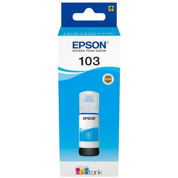 БУТИЛКА МАСТИЛО ЗА EPSON L1110/L3100/L3101/L3110/L3150/L5190 - /103/ - EcoTank - Cyan - Ink Bottle - PN