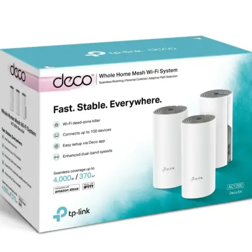 Безжична Mesh Wi-fi система TP-Link Deco E4 AC1200