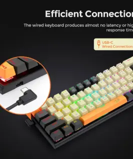 Клавиатура Redragon Ryze K633CGO-RGB_RD RGB с червени