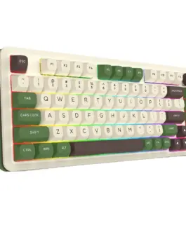 Alternative view of Геймърска механична клавиатура Redragon Cyrus Pro K681CGC-RGB-PRO с Bluetooth и безжична връзка, бяла със зелено и RGB осветление