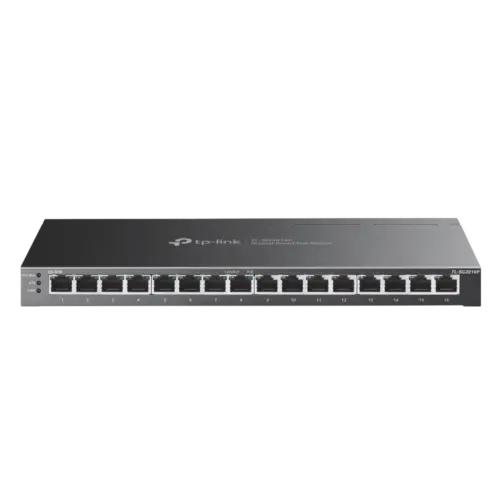 16-портов комутатор TP-Link TL-SG2016P JetStream Gigabit Smart с 8 PoE+ порта