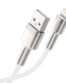 Alternative view of Кабел Baseus Cafule Metal Series USB-A към Lightning, 2м CALJK-B02 - бял