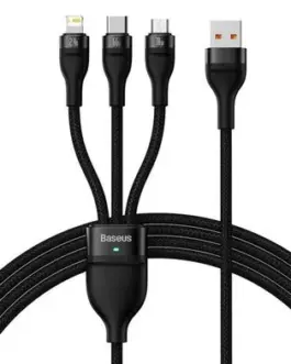 Кабел за данни за бързо зареждане Baseus Flash Series Ⅱ USB към M L C 66W 1.2м CASS040001 -