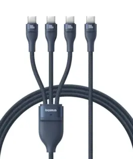 Кабел Baseus Flash Series Type-C към 3x USB-C 100W 1.5м  P10377503321-00 - син