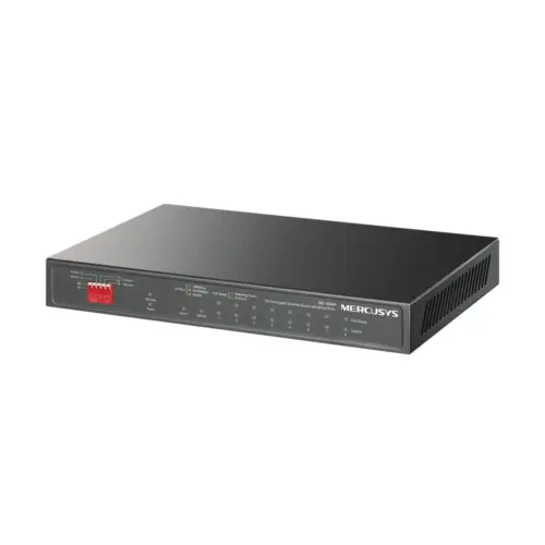 10-портов Gigabit Desktop комутатор с 8-Port PoE+ Mercusys MS110GMP