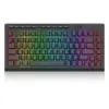 RGB Геймърска клавиатура Redragon Crescent K524-RGB - черна