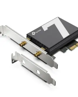Alternative view of 3-лентов Bluetooth 5.4 Wi-Fi 7 PCIe адаптер TP-Link Archer TBE550E BE9300