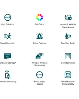 Alternative view of 4MP пълноцветна куполна мрежова камера TP-Link VIGI C440-W(4mm)