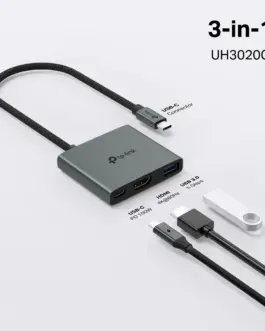 Alternative view of USB хъб TP-Link Type-C 3 в 1 UH3020C