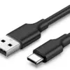 Кабел Ugreen - US287 (60116) USB-A / USB-C – 3A 1м - черен