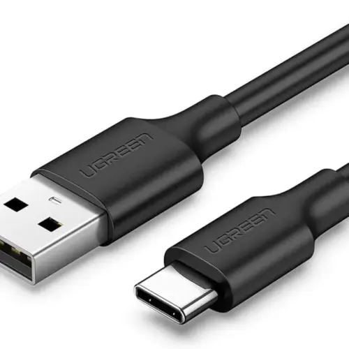 Кабел Ugreen - US287 (60116) USB-A / USB-C – 3A 1м - черен